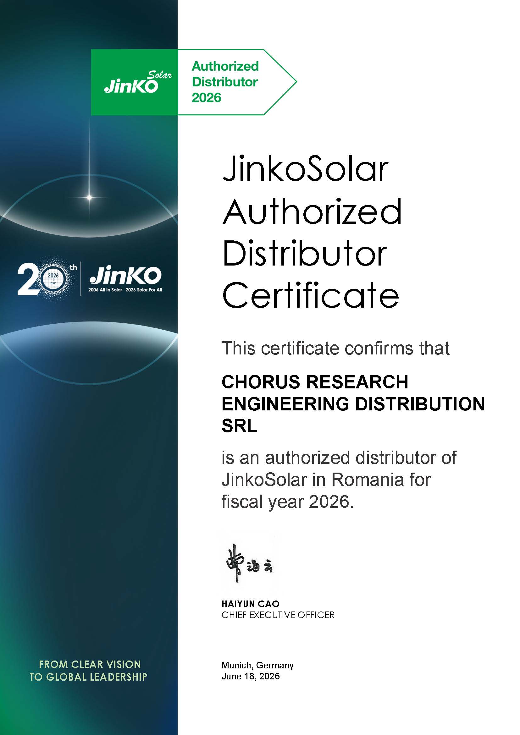 Anexa Certificat 